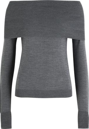Stella McCartney Stella Mccartney Off-the-shoulder Wool Jumper - Grey - M (UK12 / M)