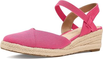 Life Stride Pilar Espadrille Shoes Womens Wedge Shoes French Pink : 8.5 M (B), Canvas/Faux Leather