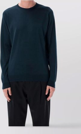 John Smedley cozy long sleeve knit sweater