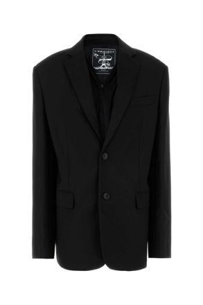 Y / Project Black stretch jersey oversize blazer