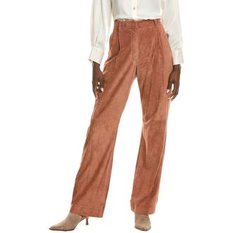 Brunello Cucinelli Rust Wide-Leg Trousers, Brand Size 42 (Us Size 8), Size 8