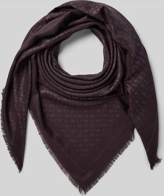 HUGO BOSS Tuch mit Woll-Anteil Modell LEDONIALUREX in Aubergine, Gr&ouml;&szlig;e 1