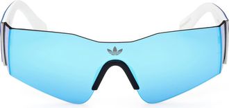 adidas Shield Sunglasses in Matte Palladium /Blue Mirror at Nordstrom