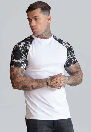Siksilk T-Shirt SIKSILK Siksilk T-Shirt Venetian T-Shirt, Herren, Gr. XL, weiss (wei&szlig;), Obermaterial: 95% Baumwolle CO. 5% Elasthan EL., Shirts T-Shirt