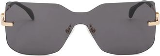 Kazar Frameless Zonnebrillen - Dames - Zonnebrillen - Geel - ONE Size - Accessoires