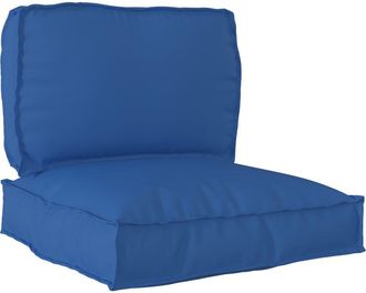vidaXL Pallet Cushion Set 2 pcs Royal blue Oxford fabric vidaXL