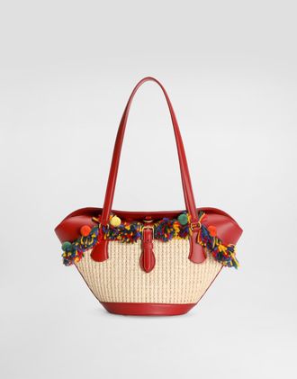 Dolce & Gabbana Raffia Coffa Capri Bag - Woman Tote Bags Multicolor Onesize