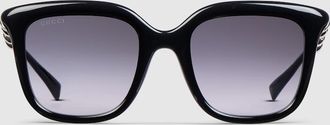 Gucci Square Frame Sunglasses, Black