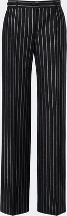 Dolce & Gabbana Striped wool-blend wide-leg pants
