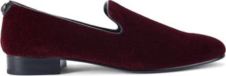Kurt Geiger Mens Velvet Ace Loafers - Wine - Size UK 7