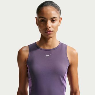 Nike Womens Nike Pro Dri-FIT Tank Top in Purple | IB9164-573