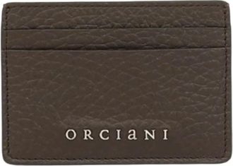 Orciani Rfid Leren Kaarthouder Portemonnee - Dames - Portefeuilles - Bruin - ONE Size - Accessoires