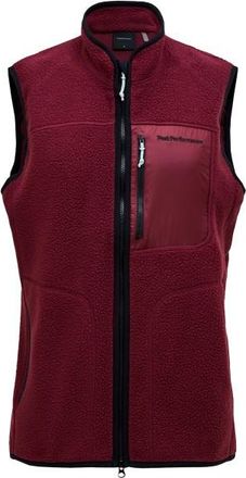 Peak Performance Naturerush Pile Vest Fleecegilet f&uuml;r Herren | rot