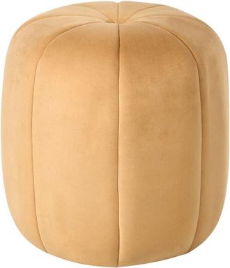 Beliani Pouffe SELBY Velvet Mustard