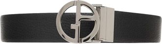 Giorgio Armani Riem with logo - Heren - Riemen - Zwart - ONE Size - Leer - Accessoires
