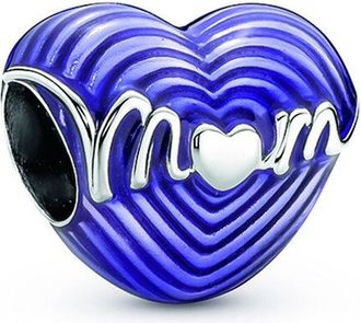 Pandora Moments Silver Heart Mom Charm