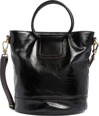 Hobo Sheila Leather Bucket Bag in Black at Nordstrom Rack