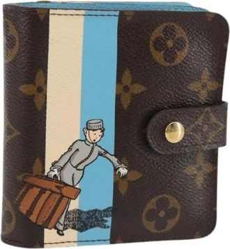 Louis Vuitton Pre-owned Wallets, female, Brown, Size: ONE SIZE Pre-owned Vintage Canvas Wallet