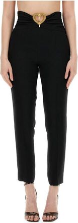 Moschino Pantalone - Dames - Slim Fit Broeken - Zwart - M - Broeken