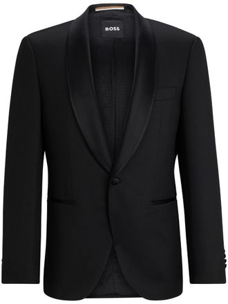 BOSS Blazer met sjaalrevers - Zwart