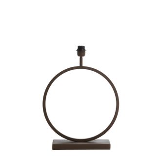 Light & Living L&aacute;mpara De Mesa - Liva - Marr&oacute;n - Metal - - Light&living