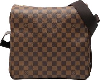 Louis Vuitton Pre-owned Womens Damier Ebene Naviglio - Brown Textile - One Size
