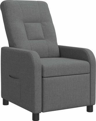 vidaXL Recliner Gris Oscuro Tela Vidaxl