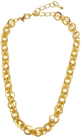 Kenneth Jay Lane 22K Plated Link Necklace