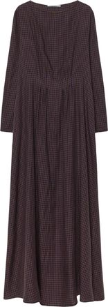 Pomandere Gingham Flannel Maxi Dress