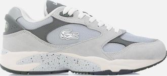 Lacoste Mens Storm 96 Vintage Leather Trainers - Grey - Size: 10.5