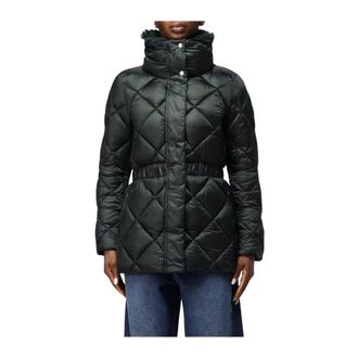 Save The Duck Rechte Pufferjas - Dames - Jassen - Groen - Maat: XL Leer