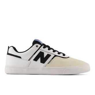 New Balance Uomo NB Numeric Jamie Foy 306 in Bianco/Nero, Pelle Scamosciata/Rete, Taglia 42.5