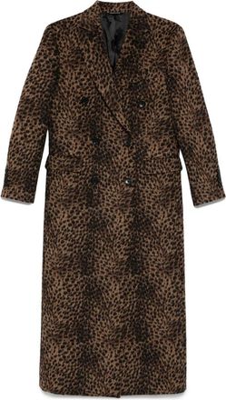 Eraldo Leopard-print Double-breasted Coat