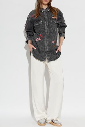 Mother Denim Shirt The Exes And Ohs, Womens, Black