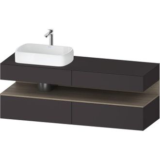 Duravit Qatego Consola Mueble Bajo Lavabo, 2 Extensiones, 2 - Duravit