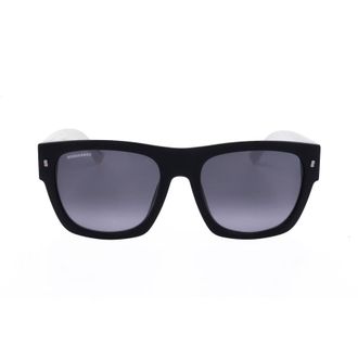 Dsquared2 Mens Black Rectangular Sunglasses ICON 0004/S