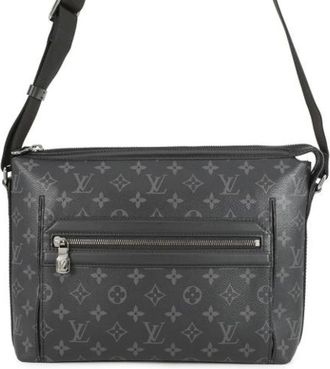 Louis Vuitton Pre-owned Cross Body Bags, male, Black, Size: ONE SIZE Pre-owned Vintage Monogram Eclipse Shoulder Bag