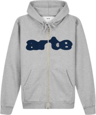 Arte Zip-through Hoodie - Heren - Sweatshirts & Hoodies - Grijs - Maat: XL Katoen