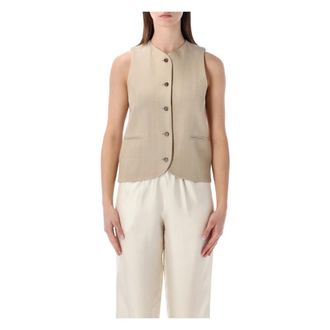 Loulou Studio Vests, female, Beige, Size: S Paco Vest