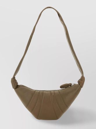 Christophe Lemaire leather small croissant shoulder bag