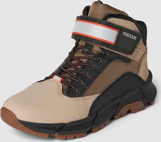 Geox Sneaker mit Label-Print in Beige, Größe 36