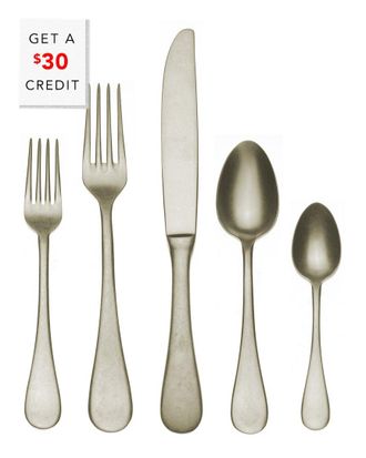 Mepra 5Pc Flatware Set With $30 Credit