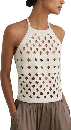 Reiss Celia Cut Out Knitted Halter Neck Top