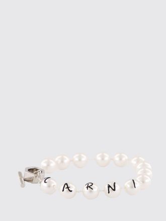 Marni Bracciale di perle con logo