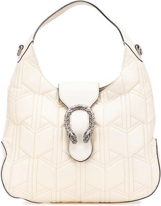 Gucci Pre-owned Gucci Quilted Leather Dionysus Web Hobo Ladies 444072 001998