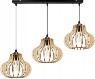 OEM L&aacute;mpara Colgante, L&aacute;mpara De Techo, Madera, Pantalla Led