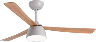 Sulion Ventilador de techo gris led dimable 132cm