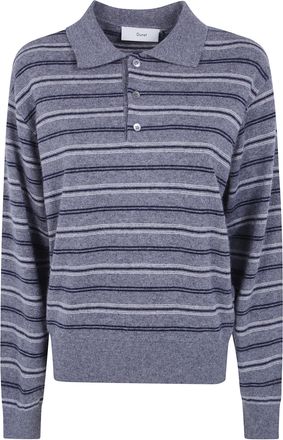 Dunst Collared Striped Sweater