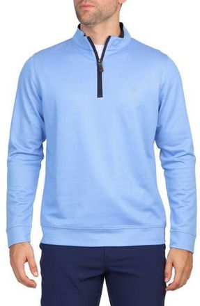 Tailorbyrd Modal Blend Quarter Zip Pullover in Oxford Blue at Nordstrom Rack, Size X-Large