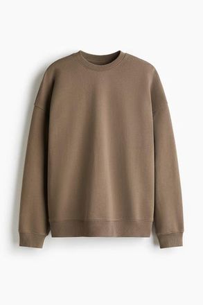 H&M Sports Sweatshirt in Dark Beige at Nordstrom, Size Xx-Large